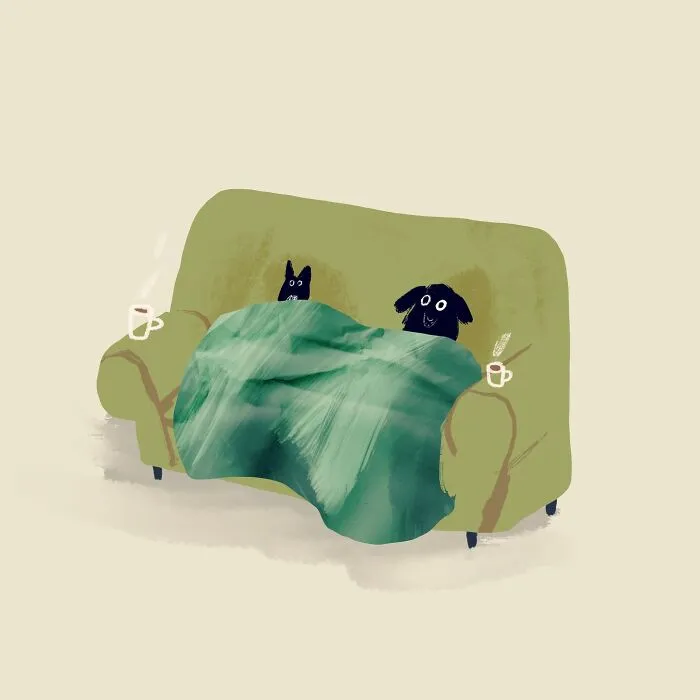 30 Charming Dog Illustrations That Prove Life Is More Fun With A Dog Around