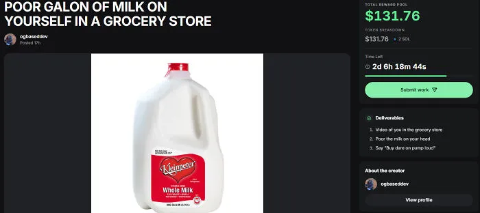 Drench Yourself In A Gallon Of Milk At A Grocery Store 