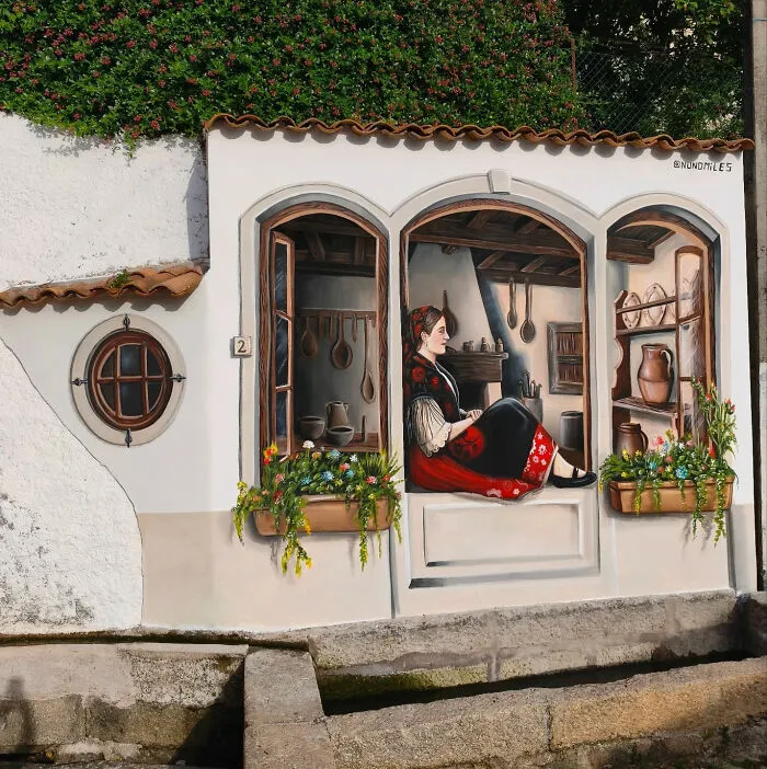 29 Amazing Wall Transformations By Nuno Miles That Turn Urban Spaces Into Hyperrealistic Art