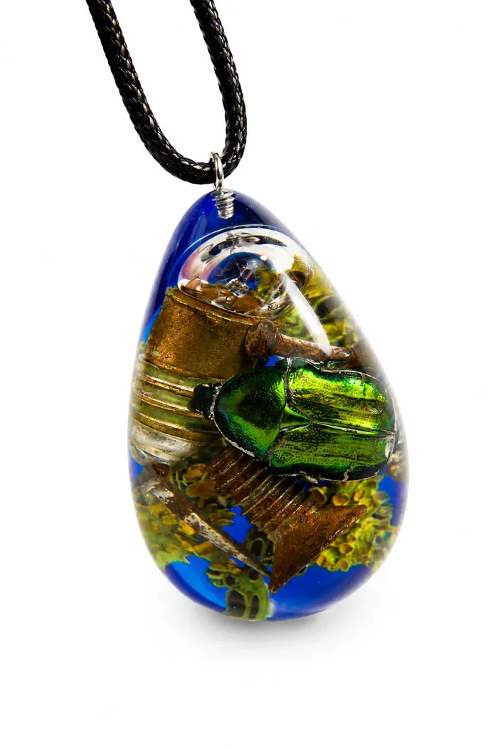 20 Remarkable Resin Jewelry Pieces By Oleksandra Fomchenko, Where Nature, Personal History, And Healing Become One