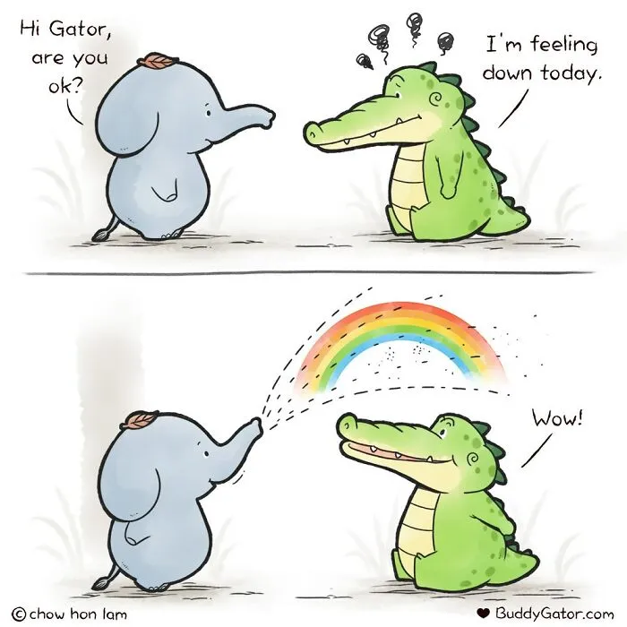 49 Wholesome Comics About An Alligator And His Friends By This Artist (New Pics)