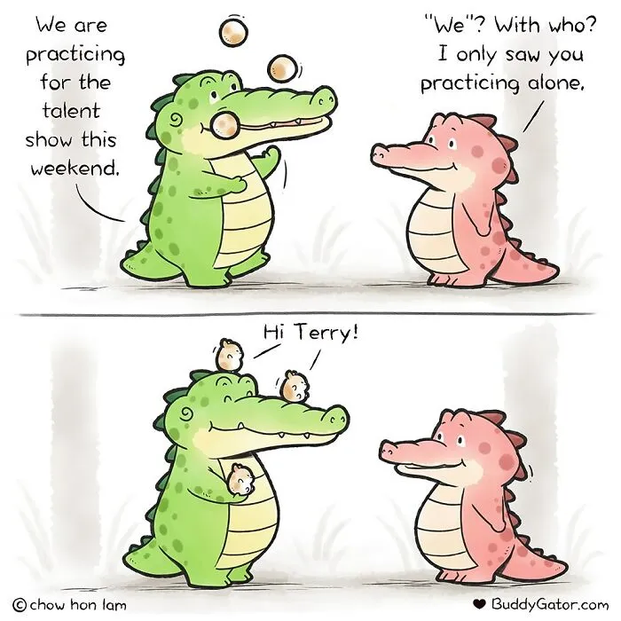 49 Wholesome Comics About An Alligator And His Friends By This Artist (New Pics)