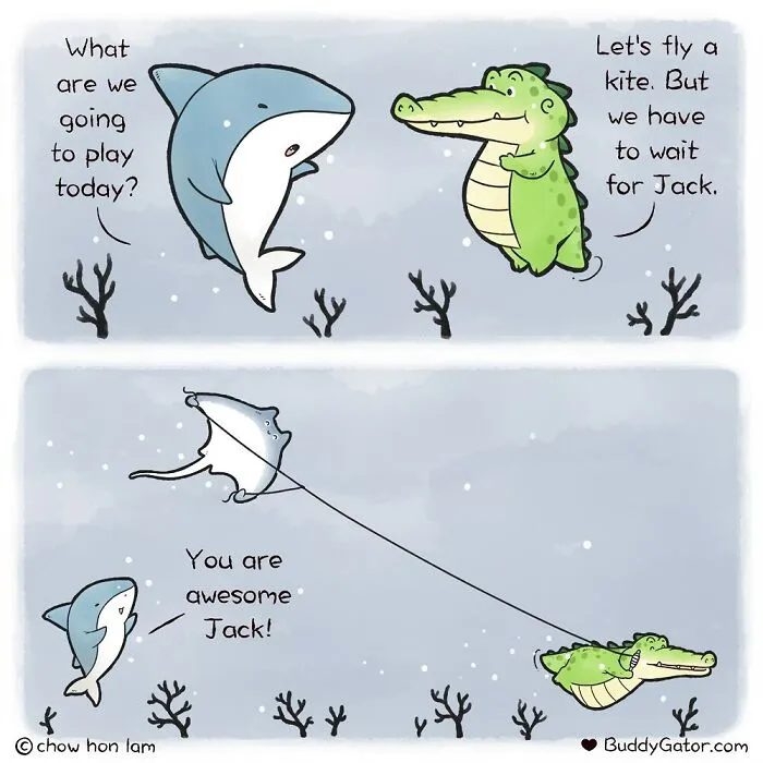 49 Wholesome Comics About An Alligator And His Friends By This Artist (New Pics)
