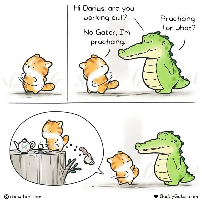49 Wholesome Comics About An Alligator And His Friends By This Artist (New Pics)