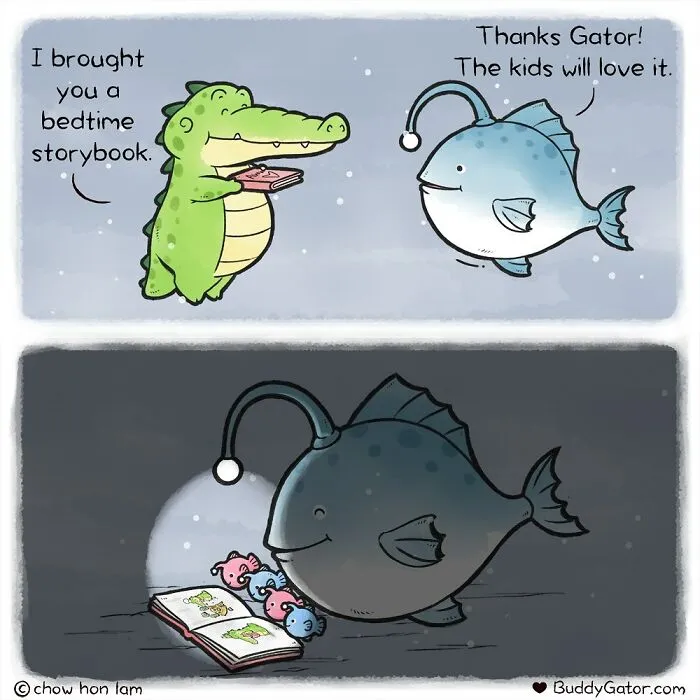 49 Wholesome Comics About An Alligator And His Friends By This Artist (New Pics)