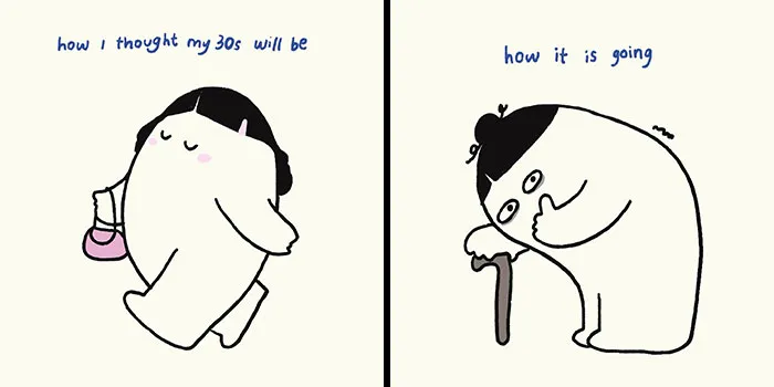 24 New Relatable Doodles By ‘Quietly Doodling’ That Feel Like The Intrusive Thoughts You Might Have