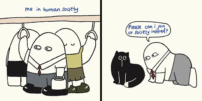 24 New Relatable Doodles By ‘Quietly Doodling’ That Feel Like The Intrusive Thoughts You Might Have