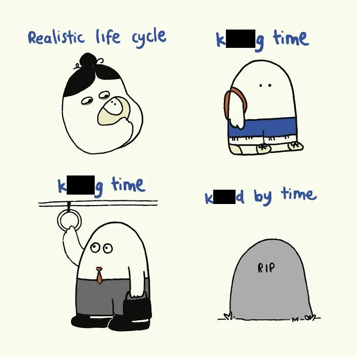 24 New Relatable Doodles By ‘Quietly Doodling’ That Feel Like The Intrusive Thoughts You Might Have