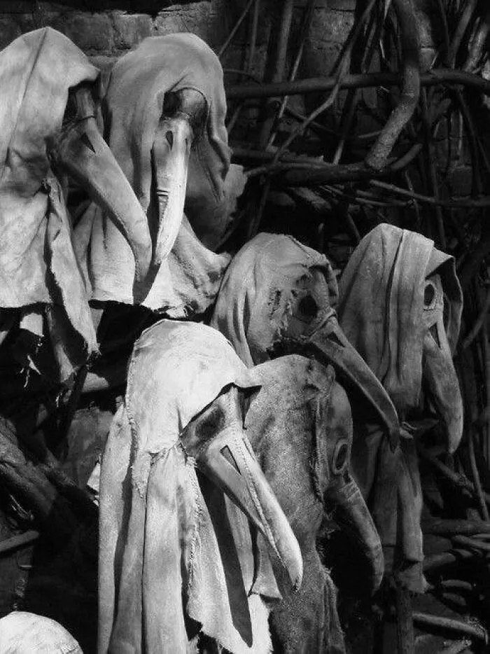 Collection Of Masks Designed To Protect Doctors From The Plague