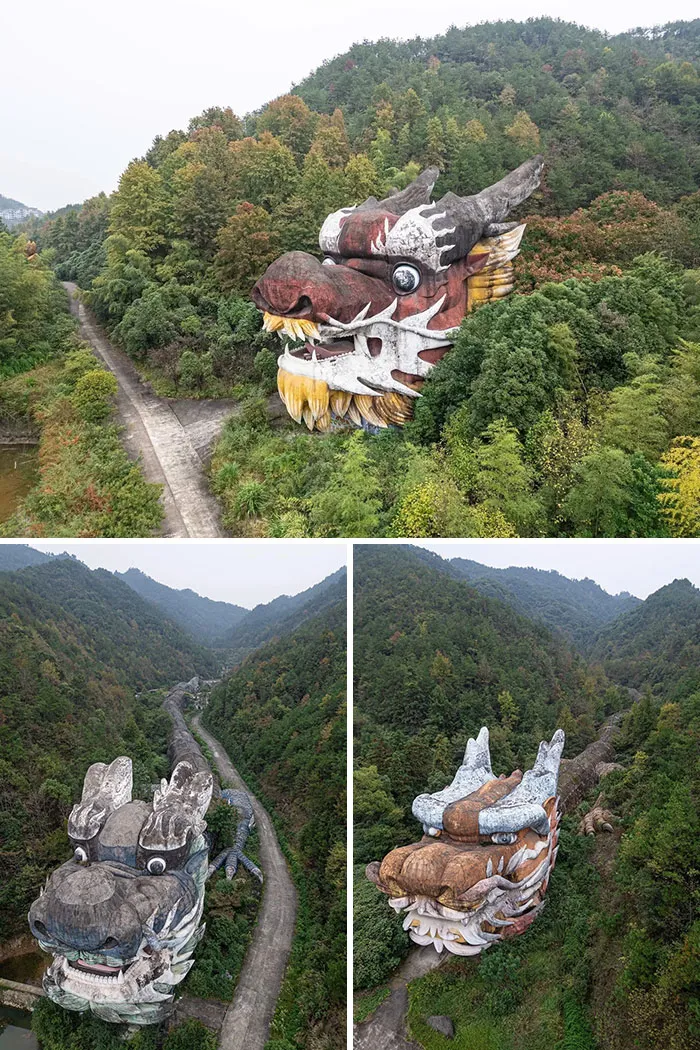 9 Massive Dragons At An Abandoned Park