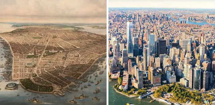 26 Fotos históricas que muestran cuánto han cambiado estos lugares