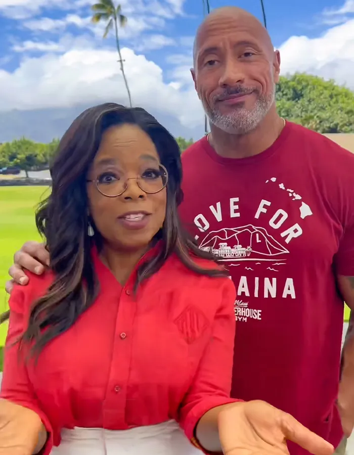 Oprah And Dwayne "The Rock" Johnson