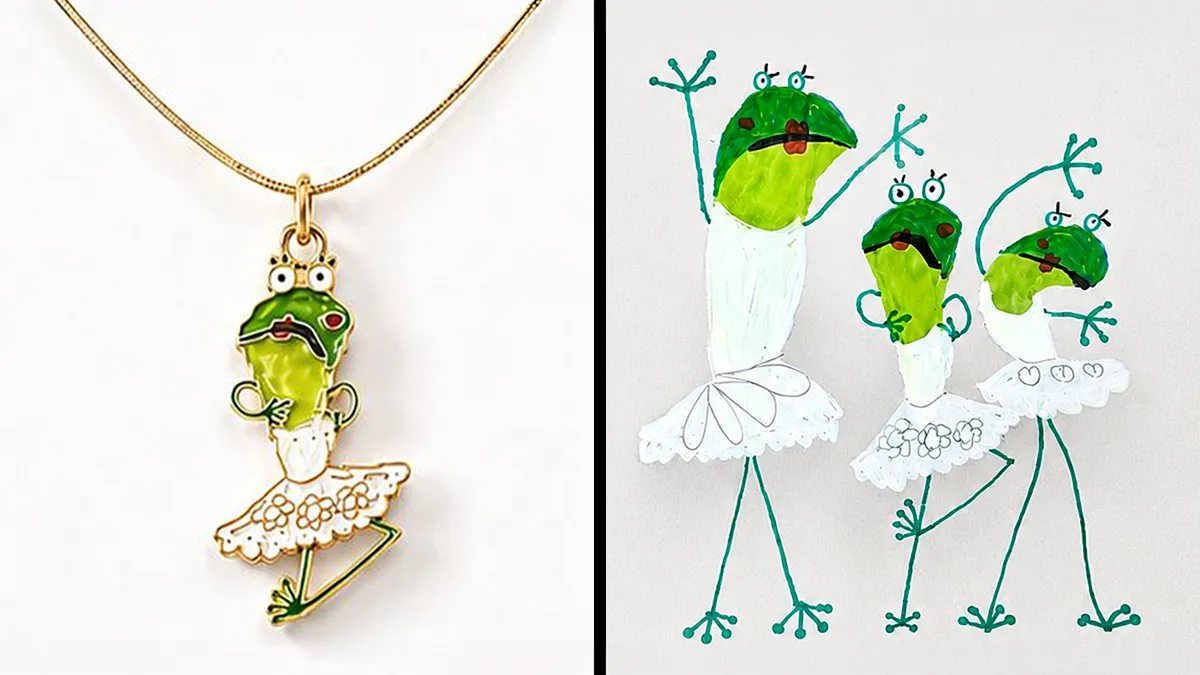 20 Children’s Drawings Turned Into Handcrafted Enamel Jewelry By Minttnim
