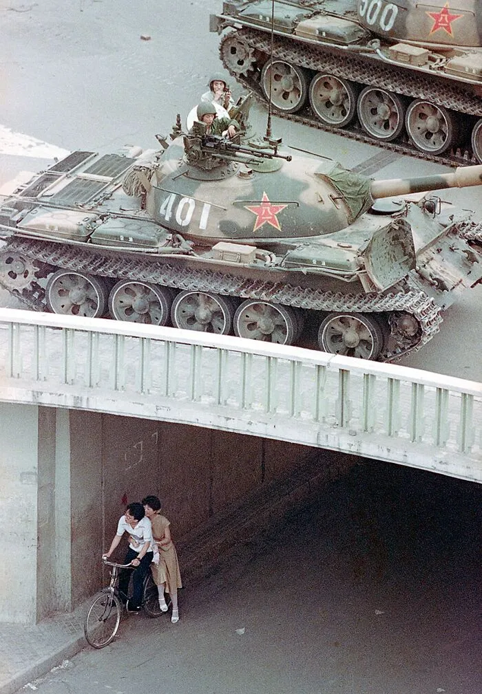 Desde la Plaza de Tiananmen de 1989. Nunca había visto esta foto antes.