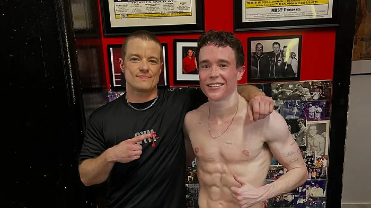 Elliot Page Shows Off Shredded Physique As He Reveals Getting "Hooked" On Boxing