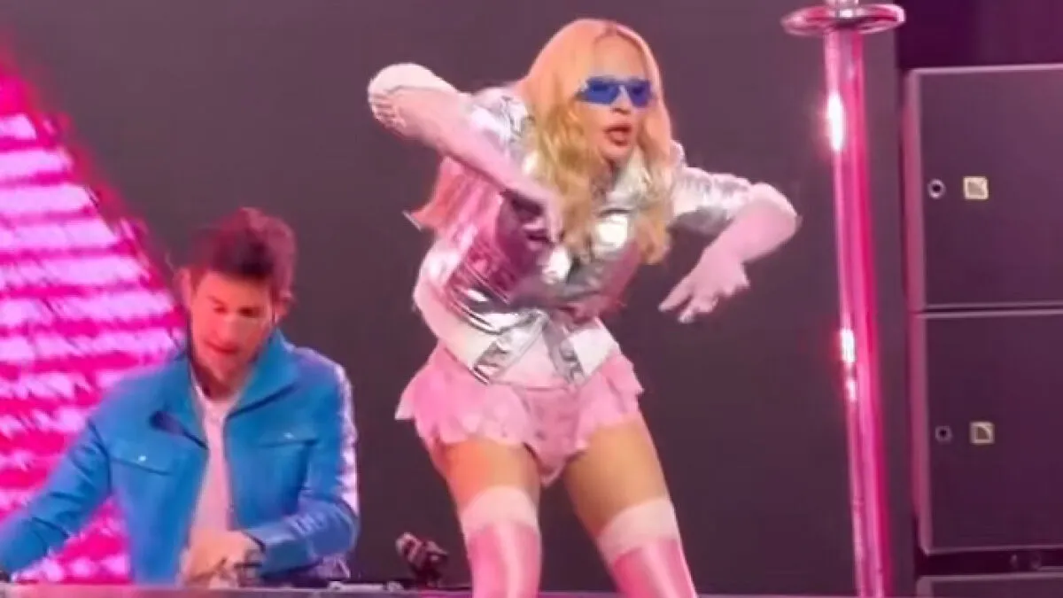 "Trying Not To Fall Down And Break A Hip": Madonna's Time Square Performance Sparks Hilarious Reactions
