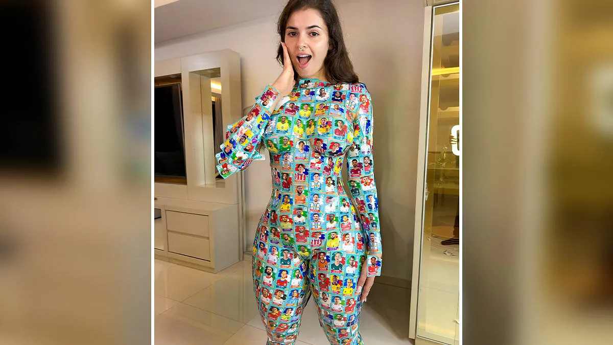 World Cup Influencer Goes Viral Wearing Only Soccer Stickers In Jaw-Dropping Post