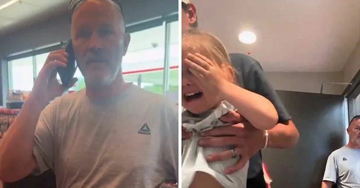 "Male Karen" Harasses Dad Helping His Daughter In Restroom Until Girl Cries, Gets Just Treatment From Manager