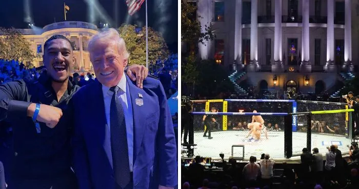 Trump Photo At White House UFC Event Confirms Secret Under President's Suits People Have Suspected For Years