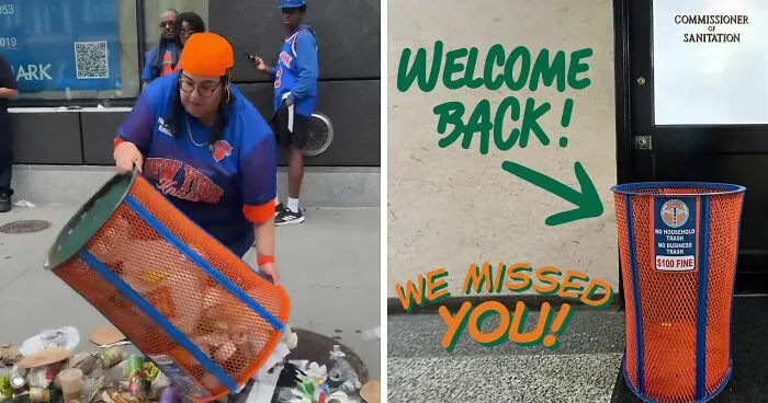 After JPMorgan Exec Emptied, Stole Knicks Trashcan In Viral Video, Sanitation Department Posts Hilarious Response