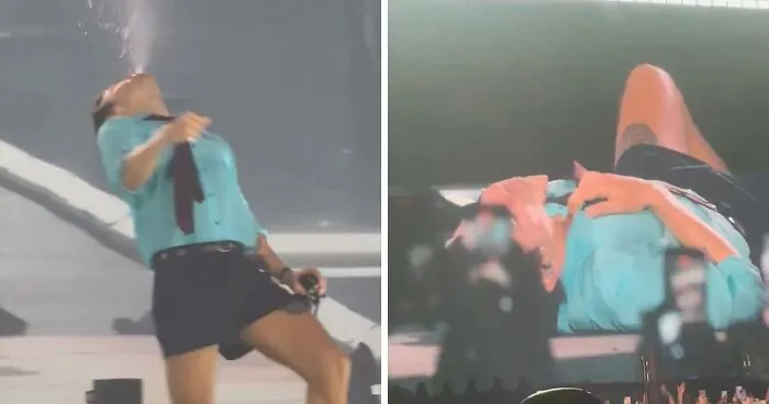 Harry Styles Sparks Concern After Choking On Water And Collapsing Onstage During Scorching Heatwave