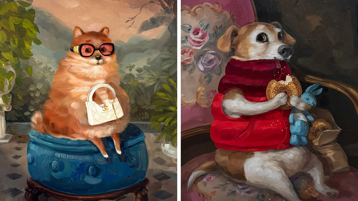 31 New Comedic Animal Portraits By Alison Friend That Make Pets Look Like Tiny Eccentric Nobles