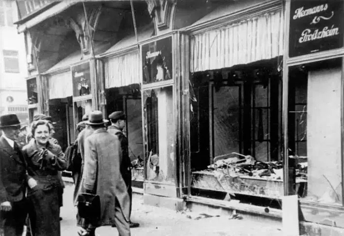 Damage To A Jewish-Owned Shop In Magdeburg, Germany, As A Result Of Kristallnacht (Night Of Broken Glass), Which Took Place The Night Of November 9-10, 1938