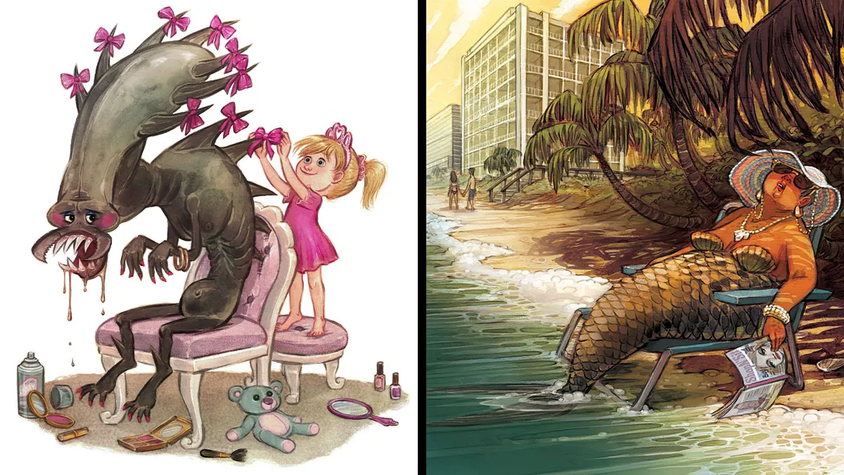 This Artist Painted 21 Funny Versions Of Fantasy And Mythical Creatures