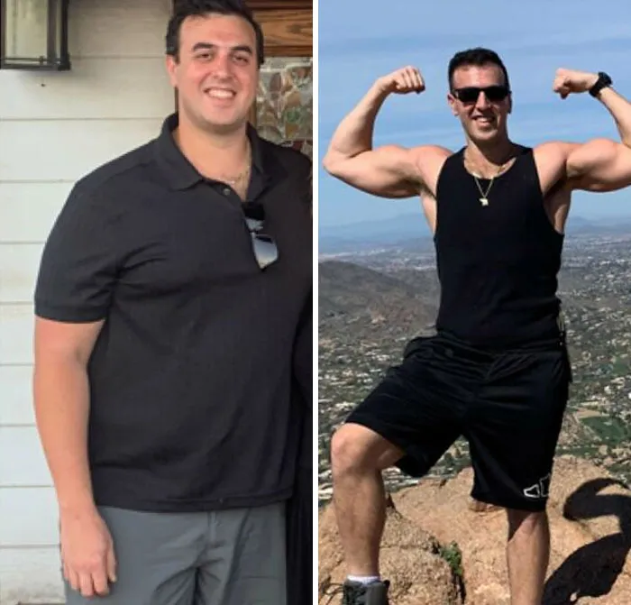 Es increíble la diferencia que pueden hacer 45 kilos menos y el ejercicio.