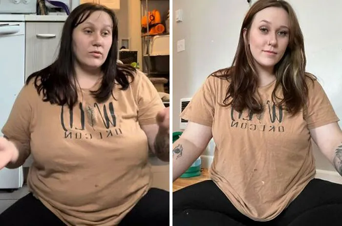 24 años. Madre de 3 hijos. Estoy tratando de aprender a maquillarme y peinarme según la forma de mi rostro, etc. He perdido 25 kilos (y sigo bajando). Antes y después.