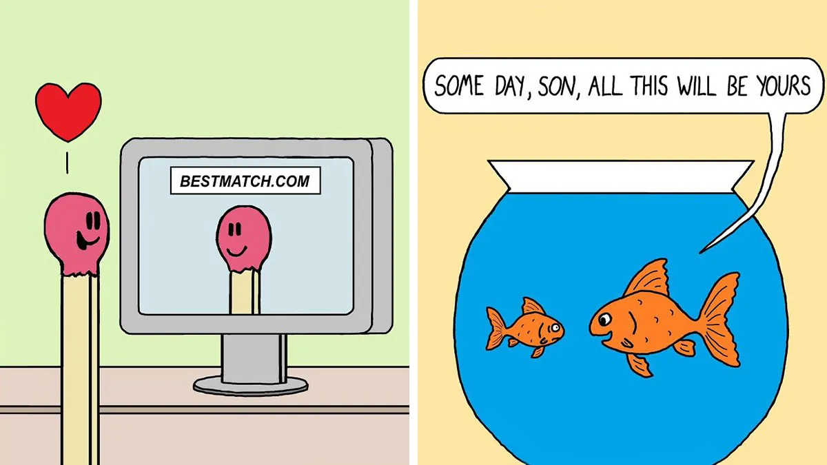 This Artist Creates One-Panel Comics With Jokes That Land Fast And Hit Hard (48 New Pics)