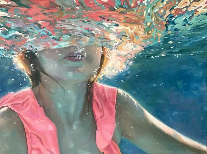 43 Underwater Oil Paintings By This Artist, So Beautiful They Feel Like Memories In Motion