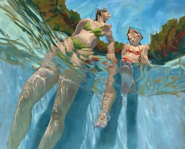 43 Underwater Oil Paintings By This Artist, So Beautiful They Feel Like Memories In Motion