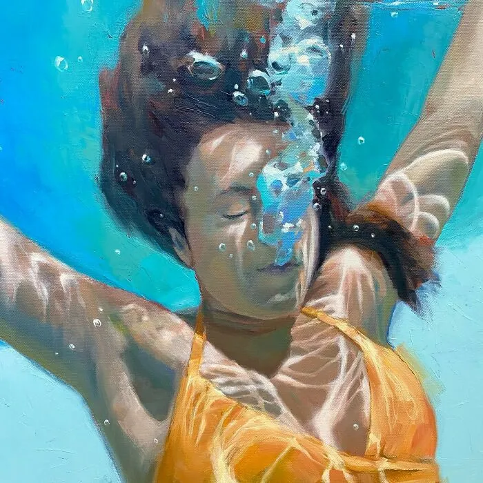 43 Underwater Oil Paintings By This Artist, So Beautiful They Feel Like Memories In Motion