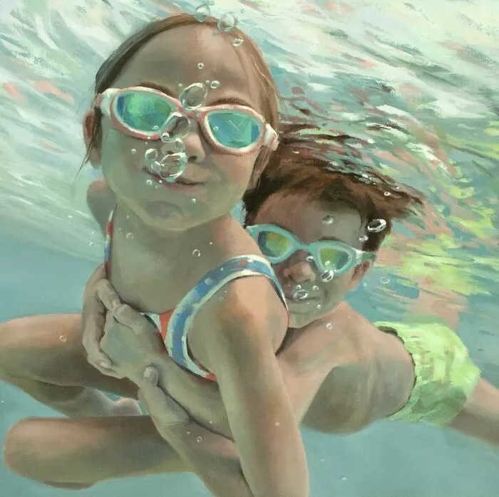 43 Underwater Oil Paintings By This Artist, So Beautiful They Feel Like Memories In Motion