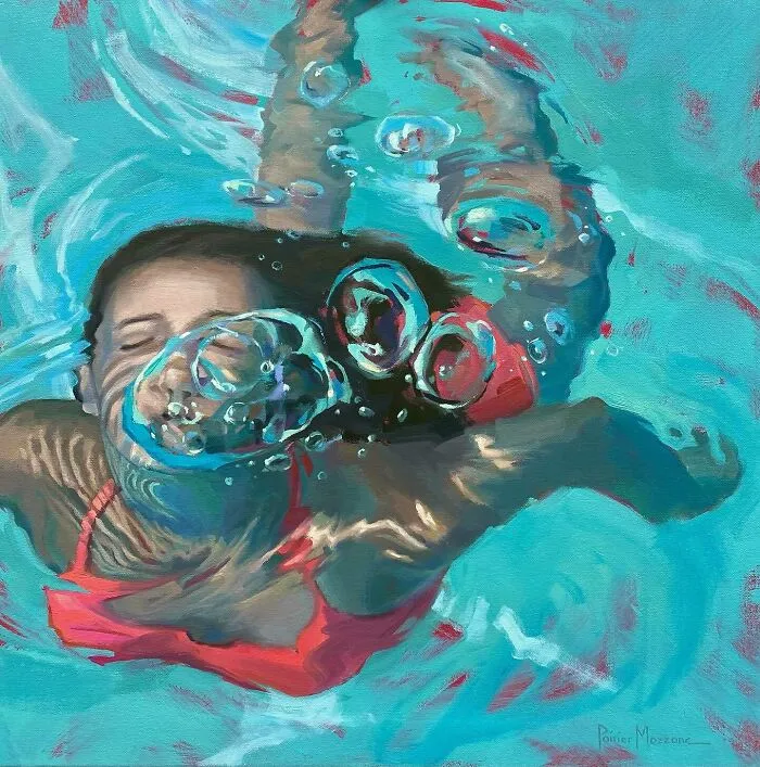 43 Underwater Oil Paintings By This Artist, So Beautiful They Feel Like Memories In Motion
