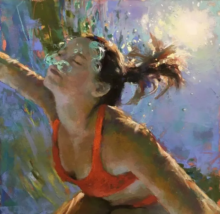 43 Underwater Oil Paintings By This Artist, So Beautiful They Feel Like Memories In Motion