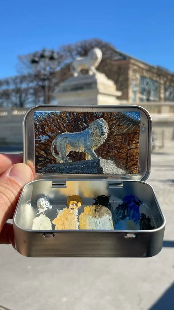 50 Tiny Paintings Hidden Inside Altoid Tins By This Remarkably Skilled Artist (New Pics)