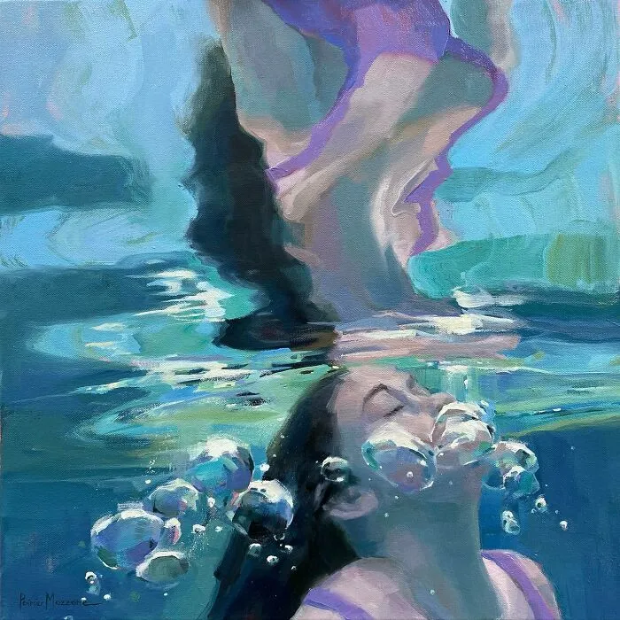 43 Underwater Oil Paintings By This Artist, So Beautiful They Feel Like Memories In Motion