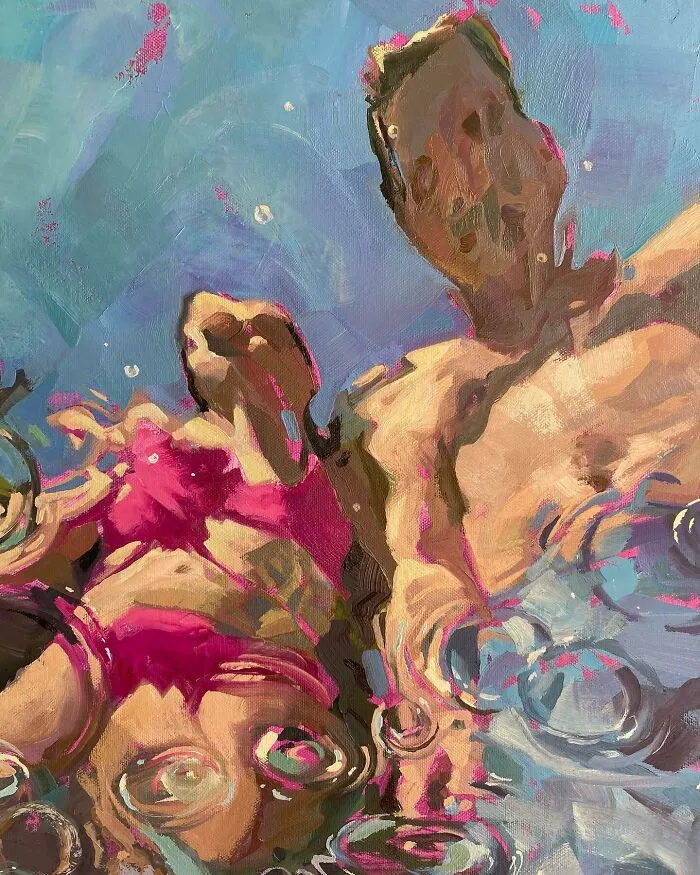 43 Underwater Oil Paintings By This Artist, So Beautiful They Feel Like Memories In Motion