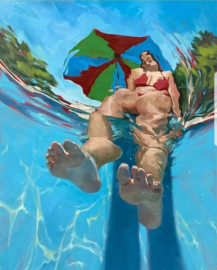 43 Underwater Oil Paintings By This Artist, So Beautiful They Feel Like Memories In Motion