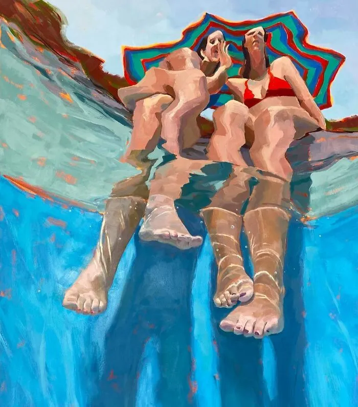 43 Underwater Oil Paintings By This Artist, So Beautiful They Feel Like Memories In Motion