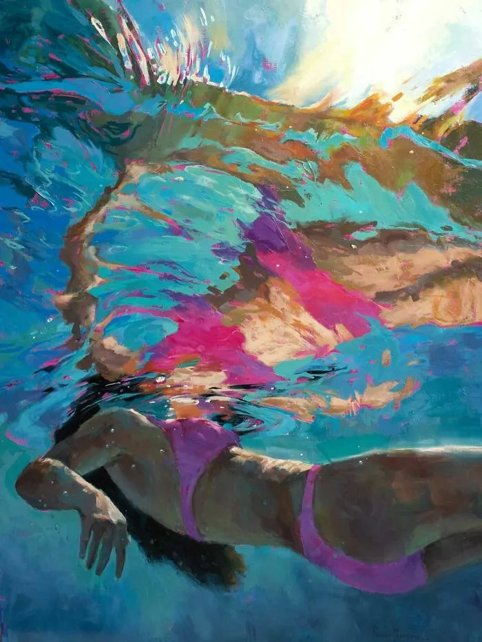 43 Underwater Oil Paintings By This Artist, So Beautiful They Feel Like Memories In Motion