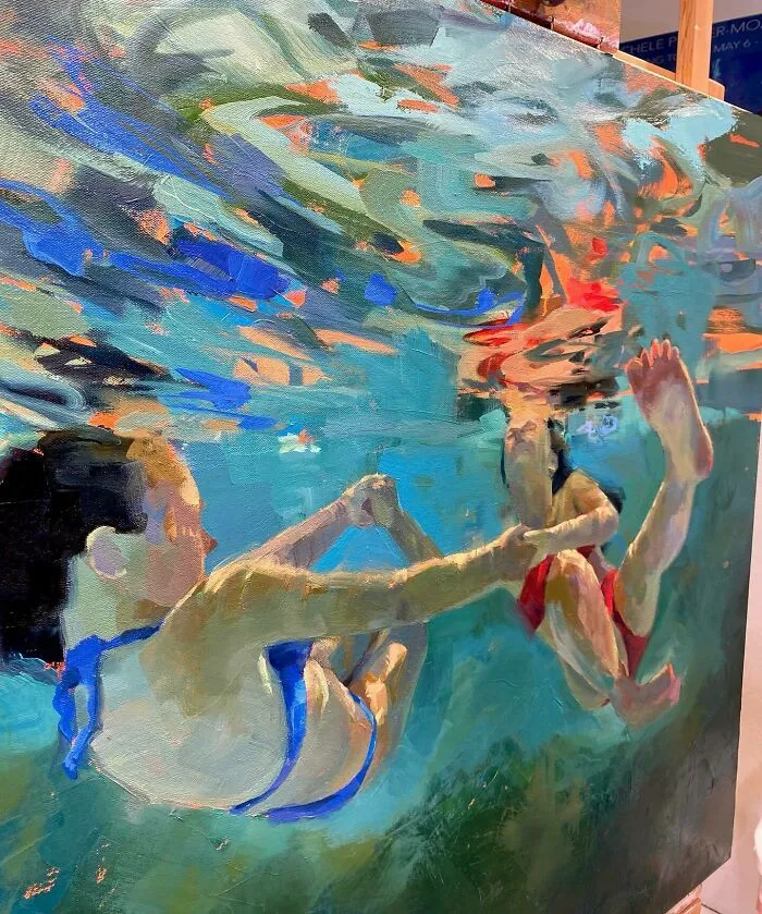 43 Underwater Oil Paintings By This Artist, So Beautiful They Feel Like Memories In Motion