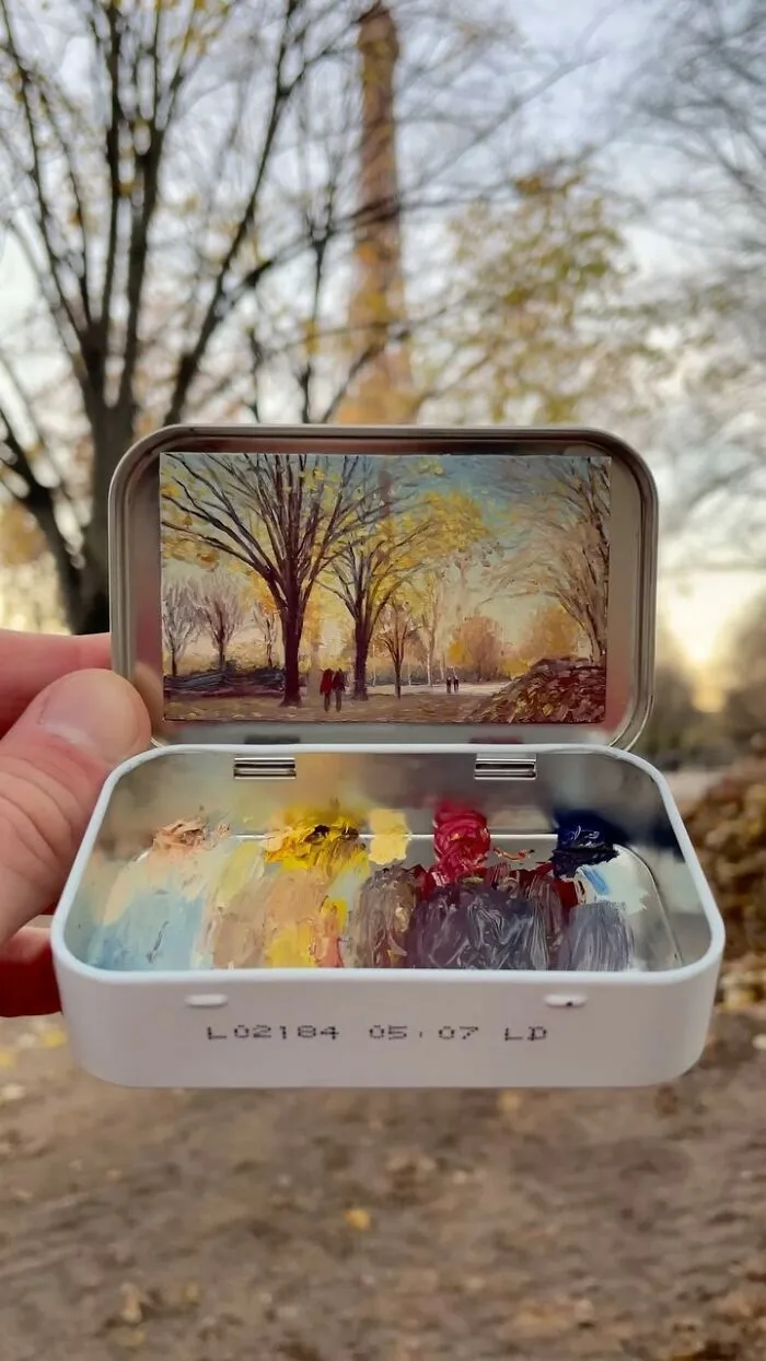 50 Tiny Paintings Hidden Inside Altoid Tins By This Remarkably Skilled Artist (New Pics)