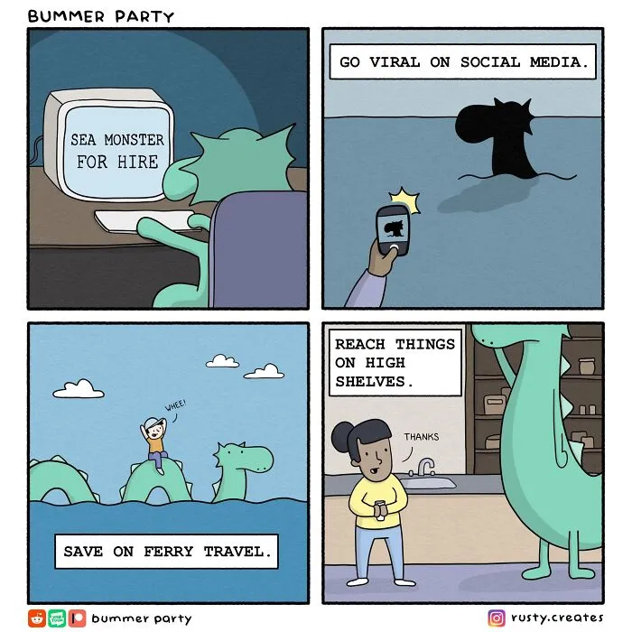 31 New Comics By Rusty Epstein That Capture The Funny, Awkward, And Absurd Side Of Everyday Life
