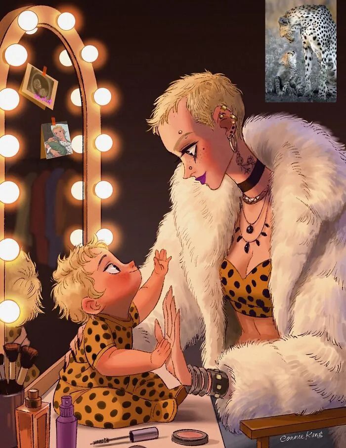 Esta ilustradora reinventó animales y lugares como personajes humanos en 22 divertidas obras de arte