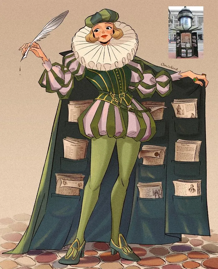 Esta ilustradora reinventó animales y lugares como personajes humanos en 22 divertidas obras de arte