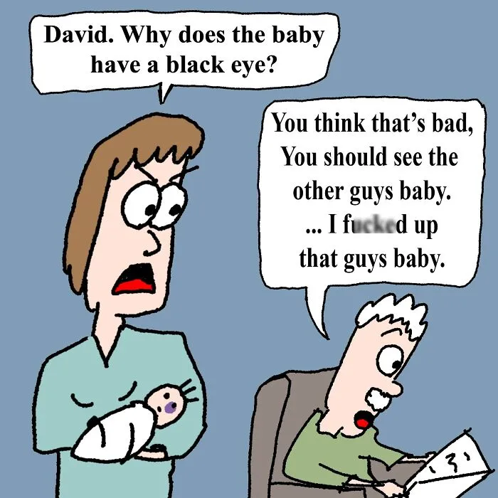This Cartoonist Created 39 Weird, Dark Humor Comics Full Of Bizarre Twists