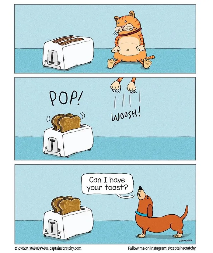 These Funny Animal Comics By Chuck Ingwersen Are Full Of Unexpected Jokes (62 New Pics)